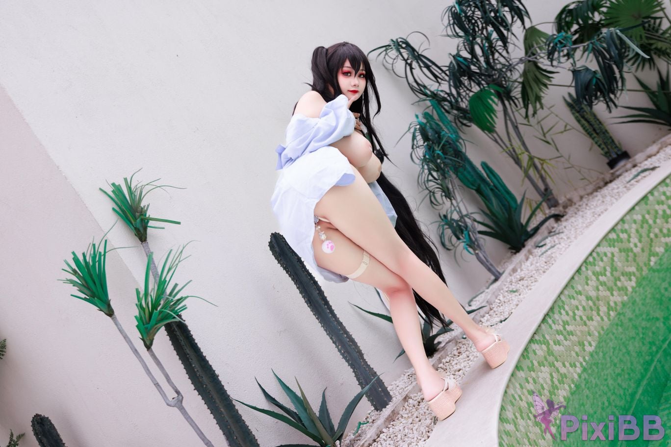 Cosplayer A Xuexue Dafeng swimsuit PixiBB.COM 053