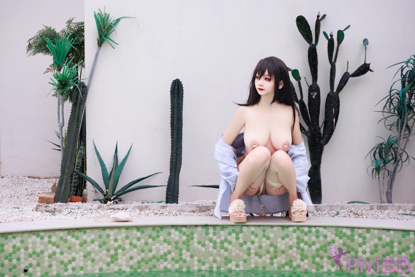 Cosplayer A Xuexue Dafeng swimsuit PixiBB.COM 058