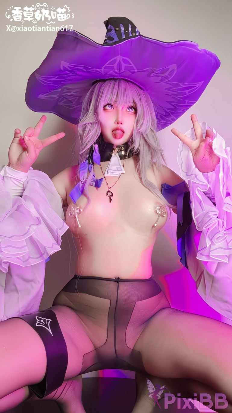 Cosplayer Vanilla Milk Meow Big Black Tower Collectors Edition PixiBB.COM 028