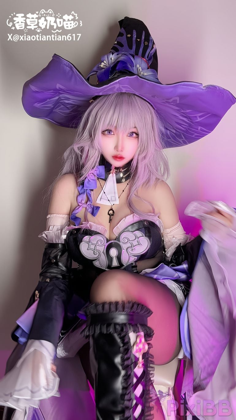 Cosplayer Vanilla Milk Meow Big Black Tower Collectors Edition PixiBB.COM 043