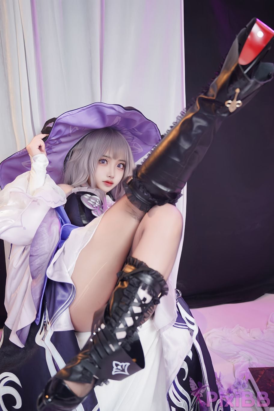 Cosplayer Vanilla Milk Meow Big Black Tower Collectors Edition PixiBB.COM 072