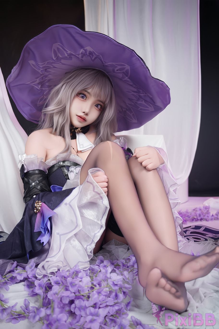 Cosplayer Vanilla Milk Meow Big Black Tower Collectors Edition PixiBB.COM 073