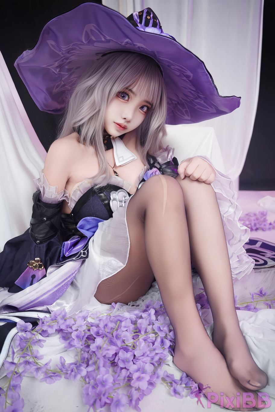 Cosplayer Vanilla Milk Meow Big Black Tower Collectors Edition PixiBB.COM 074