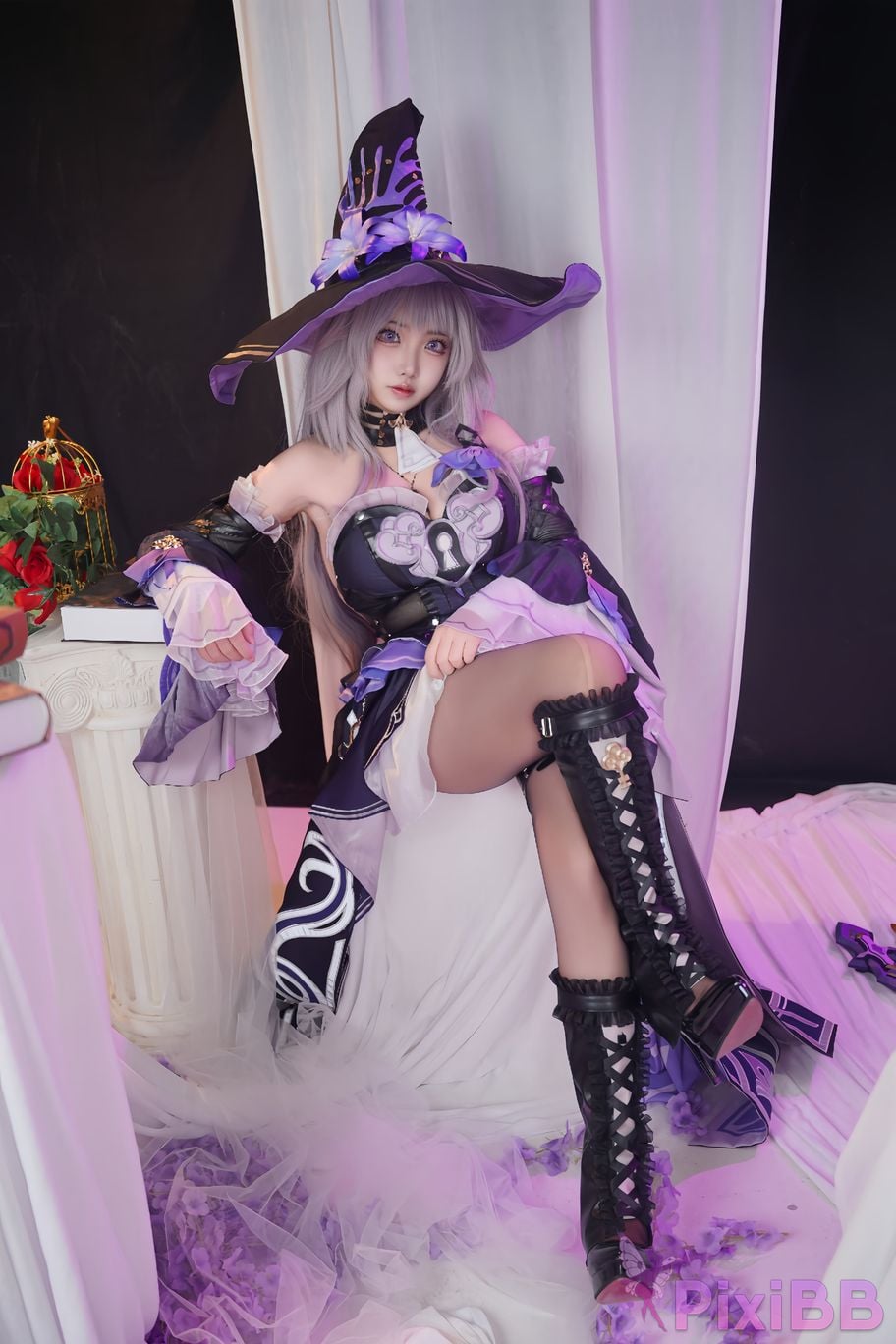 Cosplayer Vanilla Milk Meow Big Black Tower Collectors Edition PixiBB.COM 077