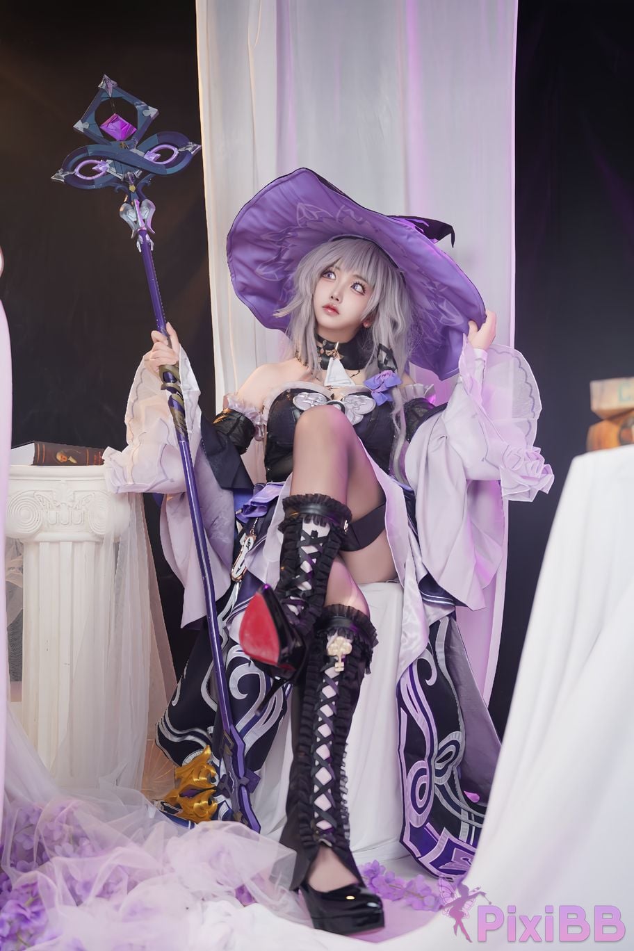 Cosplayer Vanilla Milk Meow Big Black Tower Collectors Edition PixiBB.COM 078