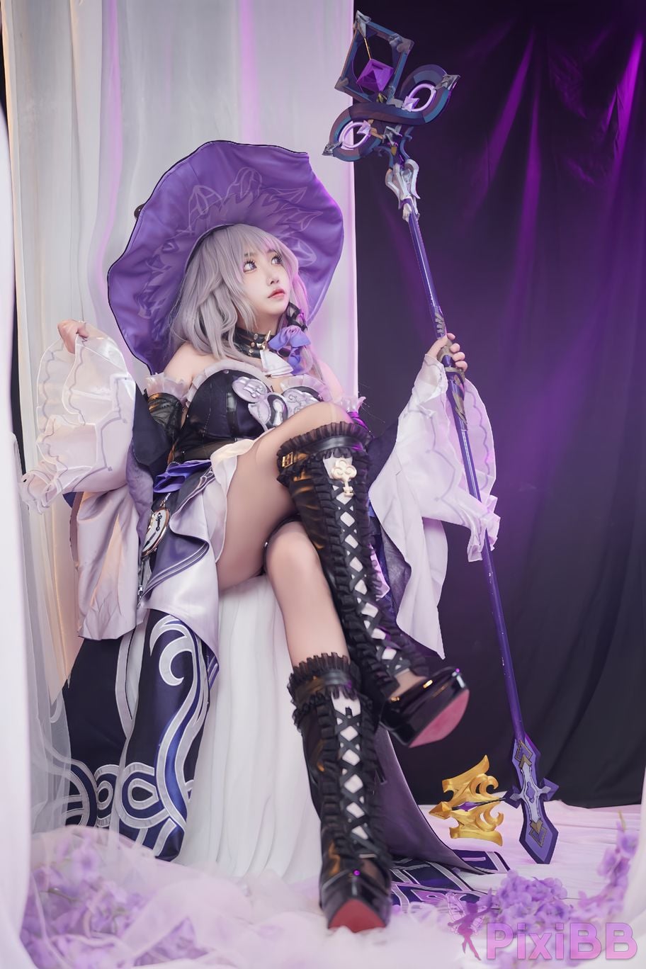 Cosplayer Vanilla Milk Meow Big Black Tower Collectors Edition PixiBB.COM 079