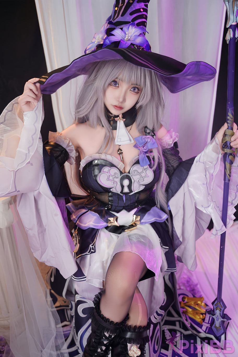Cosplayer Vanilla Milk Meow Big Black Tower Collectors Edition PixiBB.COM 080