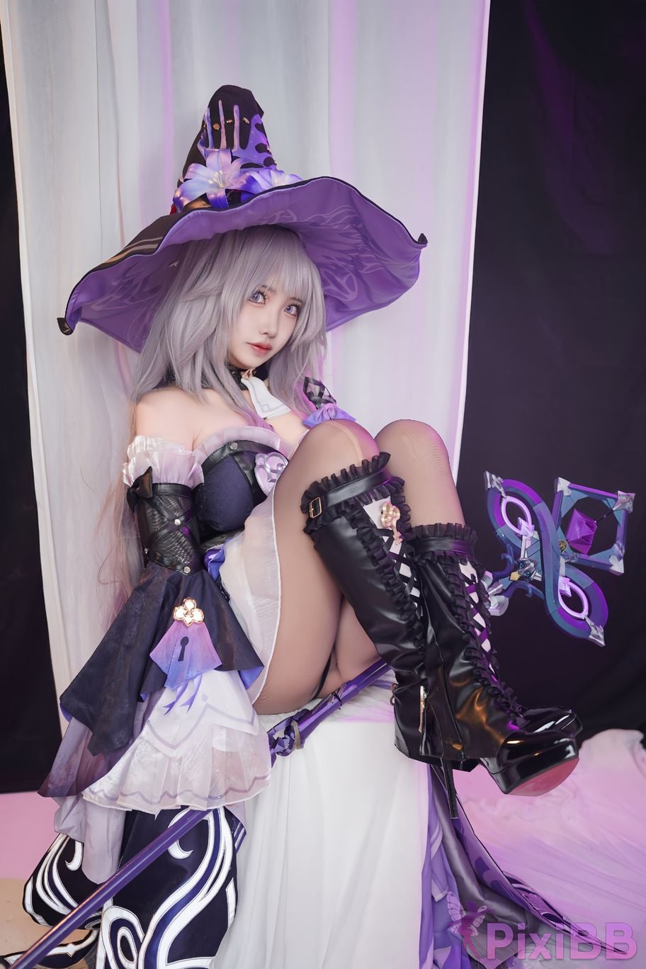 Cosplayer Vanilla Milk Meow Big Black Tower Collectors Edition PixiBB.COM 081