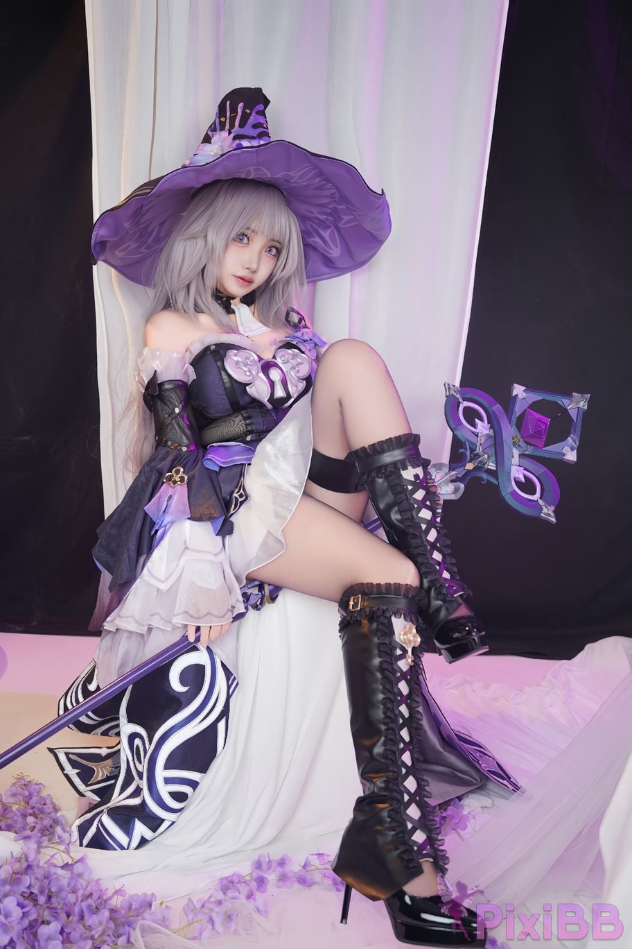 Cosplayer Vanilla Milk Meow Big Black Tower Collectors Edition PixiBB.COM 084