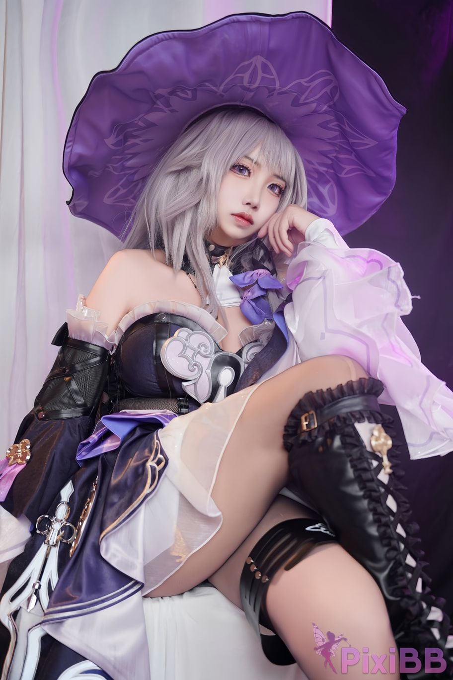 Cosplayer Vanilla Milk Meow Big Black Tower Collectors Edition PixiBB.COM 087