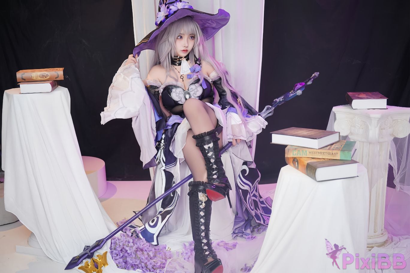 Cosplayer Vanilla Milk Meow Big Black Tower Collectors Edition PixiBB.COM 090