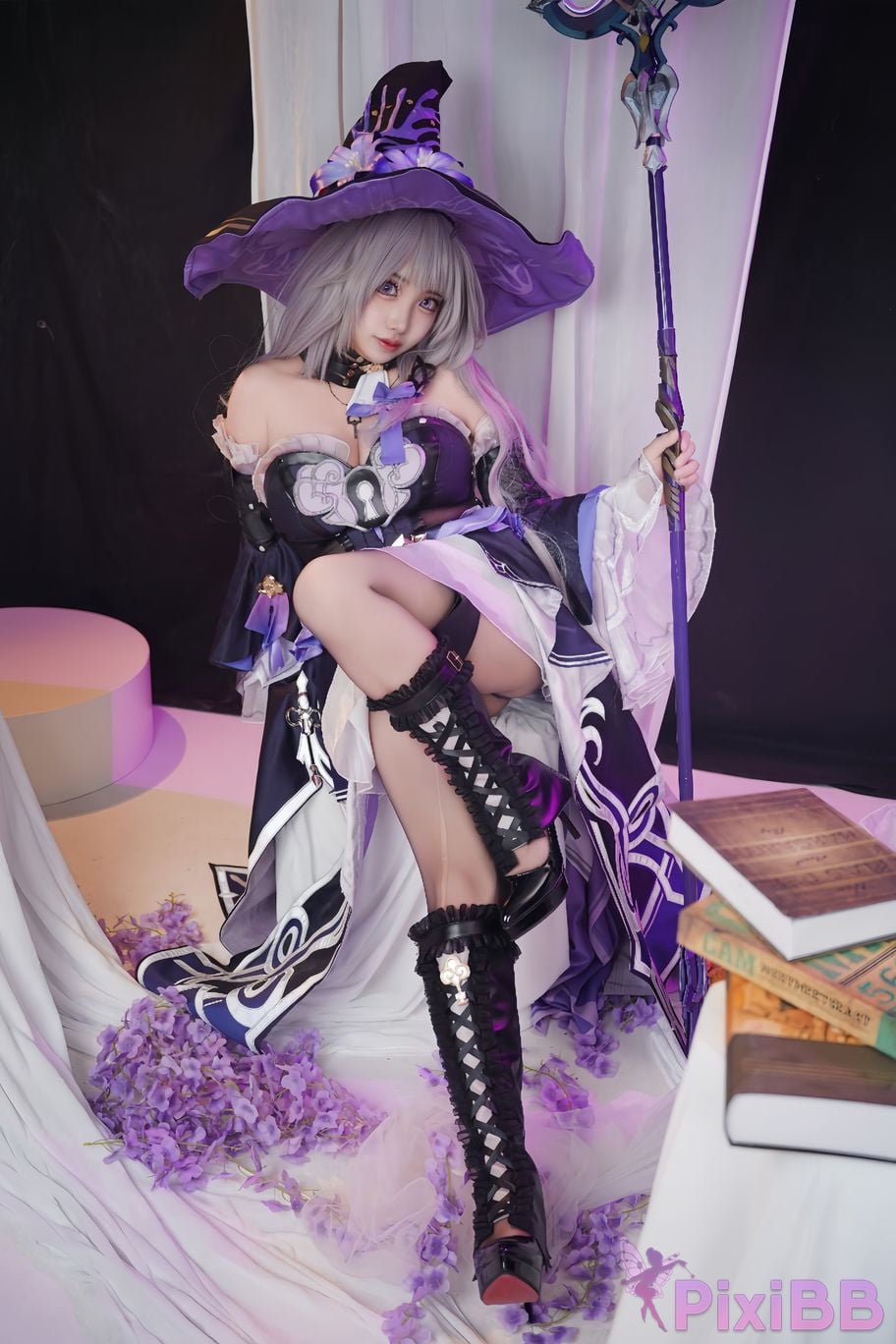 Cosplayer Vanilla Milk Meow Big Black Tower Collectors Edition PixiBB.COM 091
