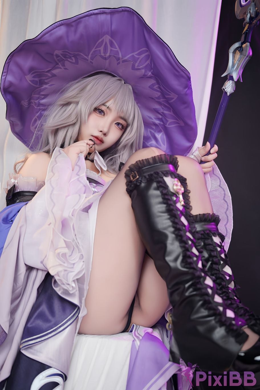 Cosplayer Vanilla Milk Meow Big Black Tower Collectors Edition PixiBB.COM 094