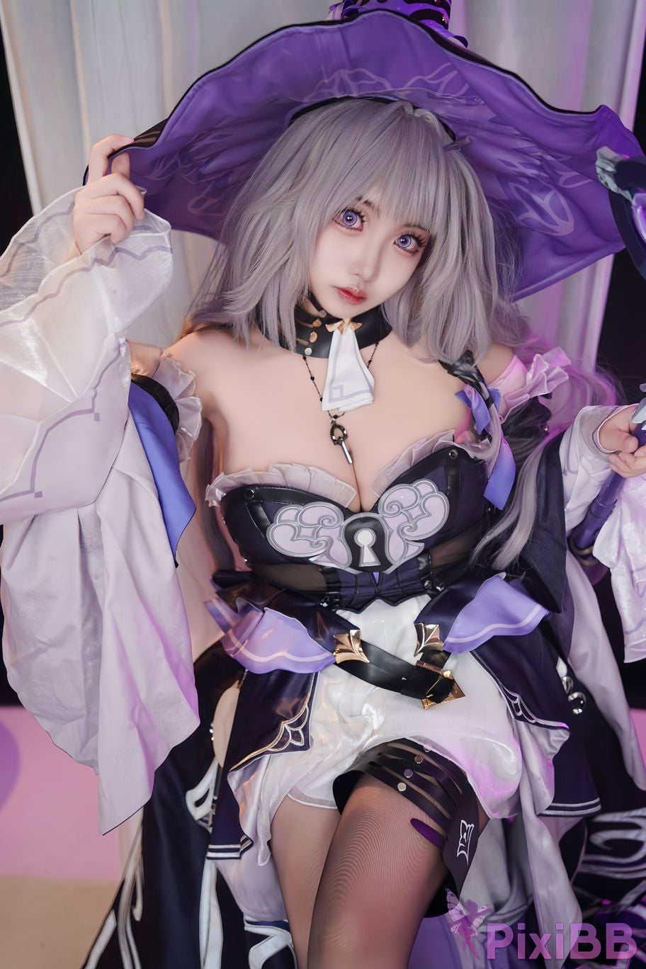 Cosplayer Vanilla Milk Meow Big Black Tower Collectors Edition PixiBB.COM 096