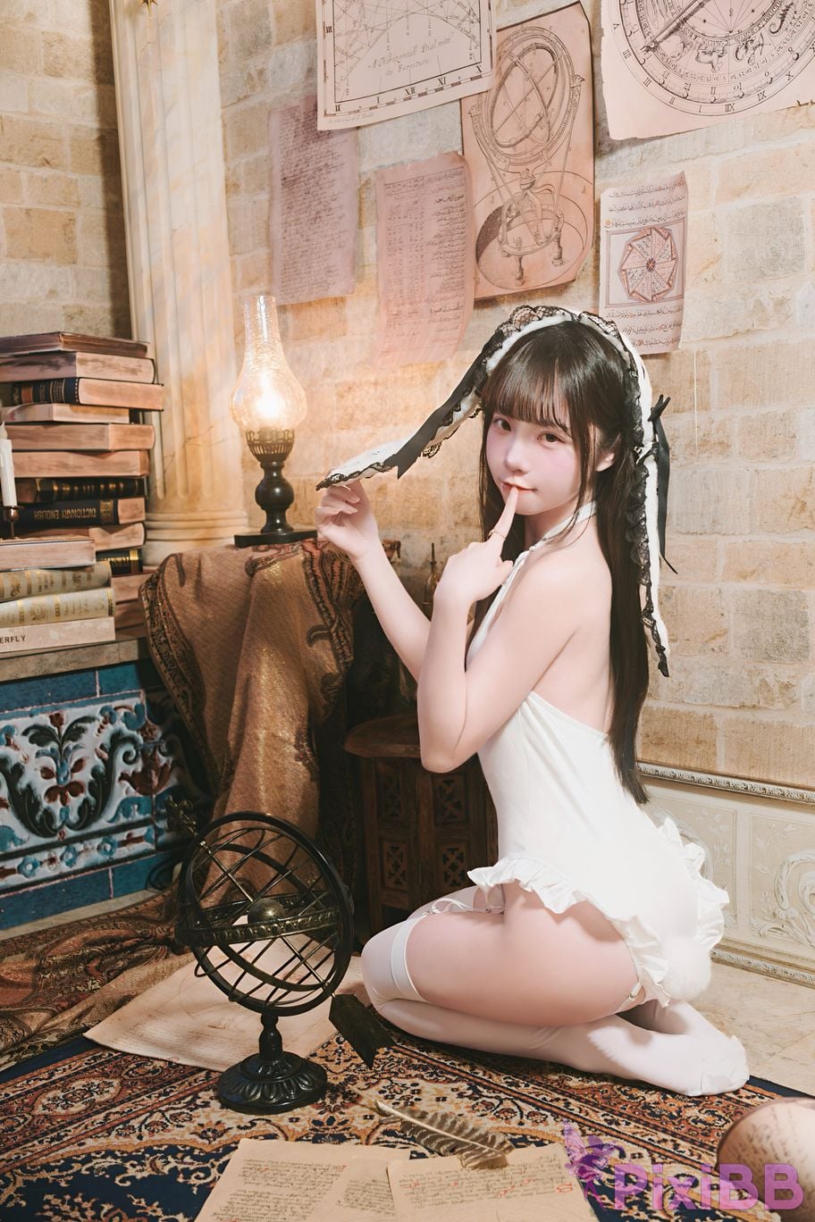 Cosplayer Cocoa Little White Rabbit W h o s e l i t d v PixiBB.COM 040