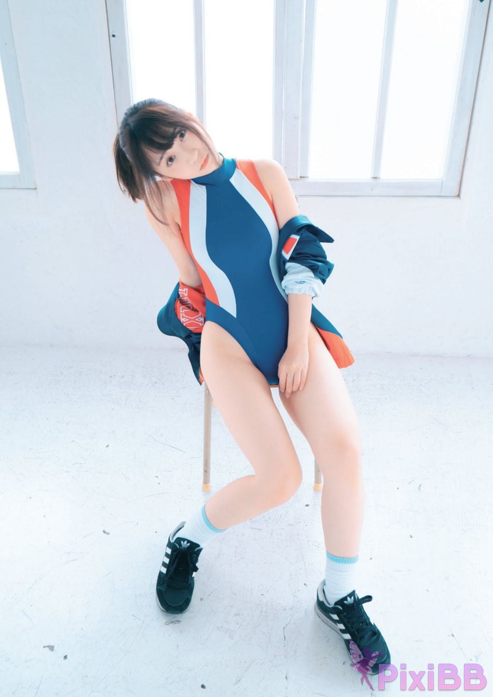 Japanese Idol Moe Iori Competitive swimsuit PixiBB.COM 003