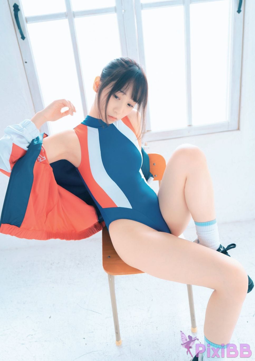 Japanese Idol Moe Iori Competitive swimsuit PixiBB.COM 007