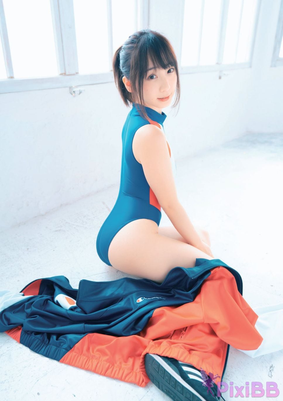 Japanese Idol Moe Iori Competitive swimsuit PixiBB.COM 008