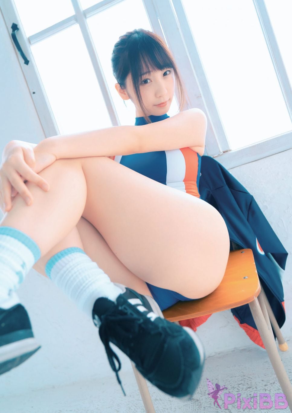 Japanese Idol Moe Iori Competitive swimsuit PixiBB.COM 015