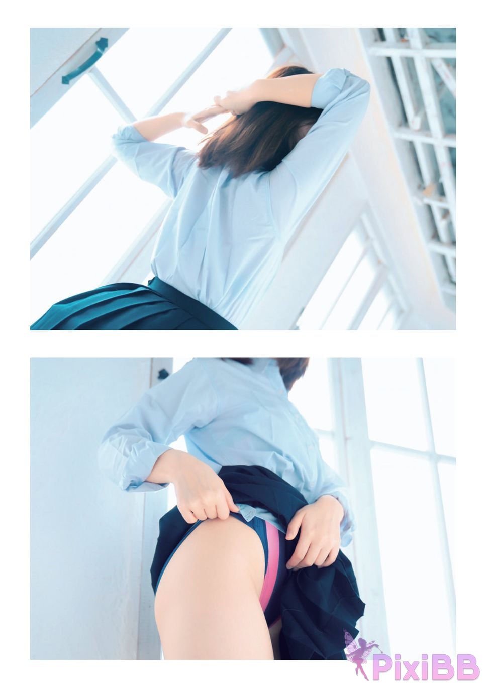 Japanese Idol Moe Iori Competitive swimsuit PixiBB.COM 024