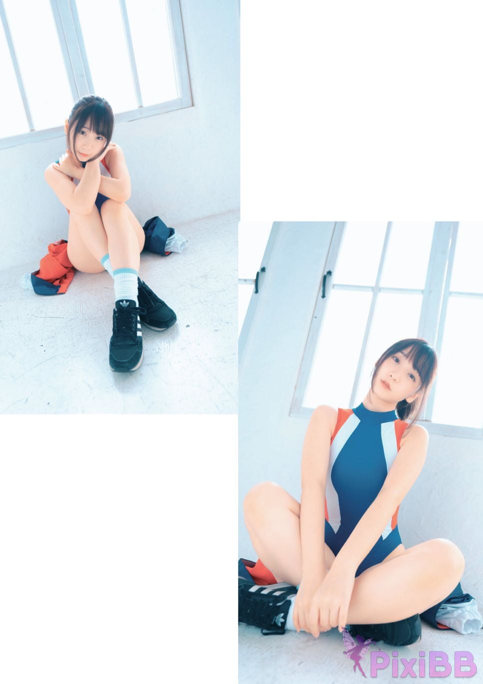 Japanese Idol Moe Iori Competitive swimsuit PixiBB.COM 034
