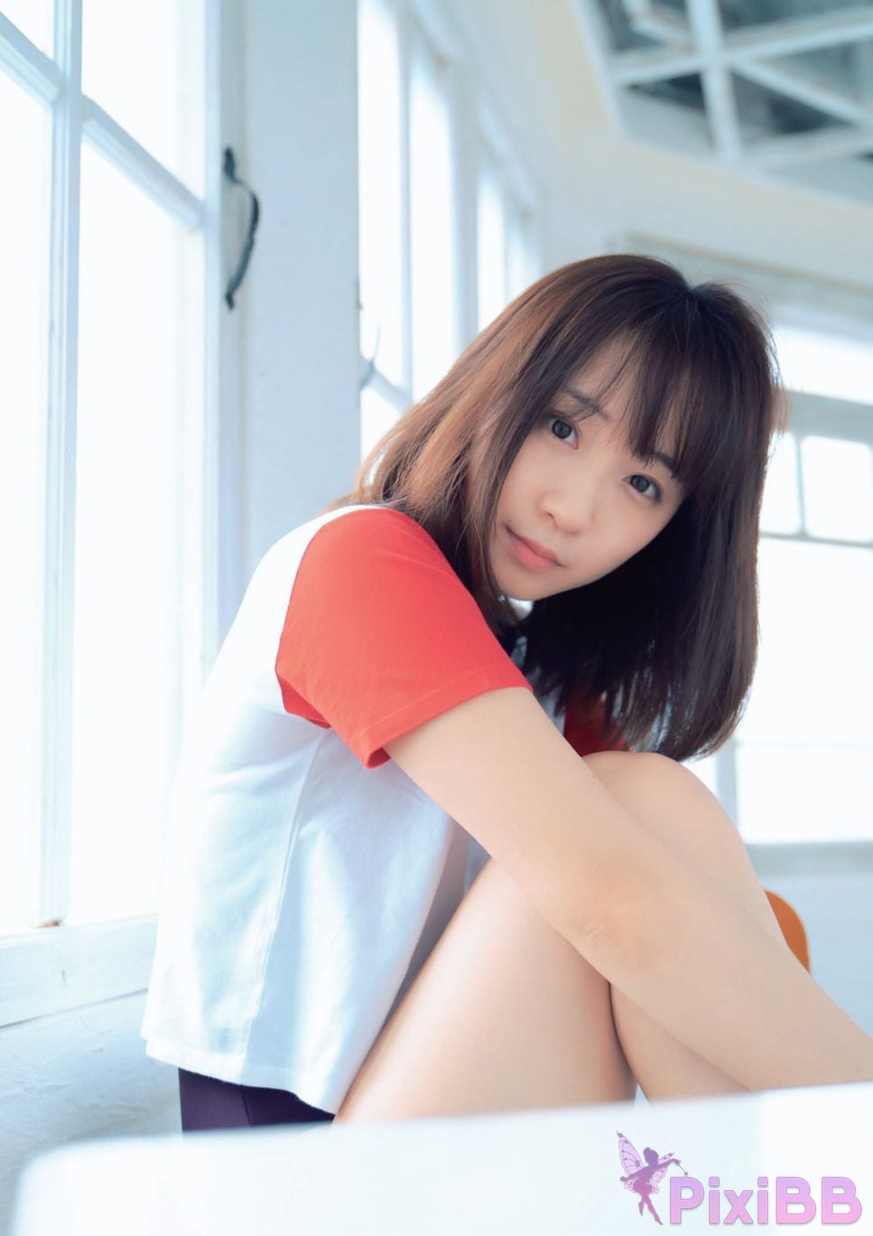 Japanese Idol Moe Iori Competitive swimsuit PixiBB.COM 041