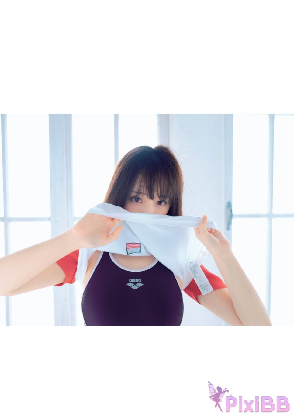 Japanese Idol Moe Iori Competitive swimsuit PixiBB.COM 050