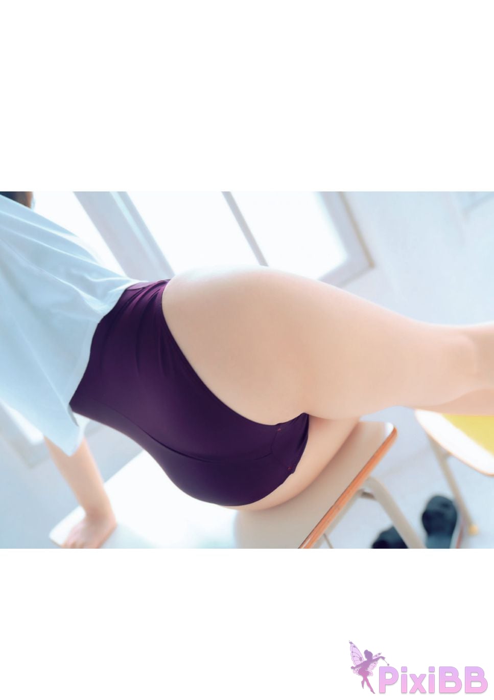 Japanese Idol Moe Iori Competitive swimsuit PixiBB.COM 051