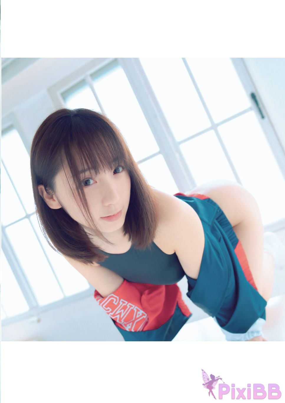 Japanese Idol Moe Iori Competitive swimsuit PixiBB.COM 060