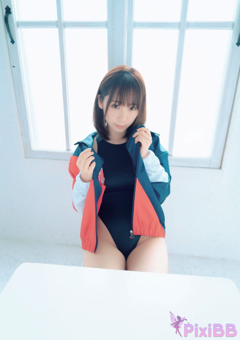 Japanese Idol Moe Iori Competitive swimsuit PixiBB.COM 064