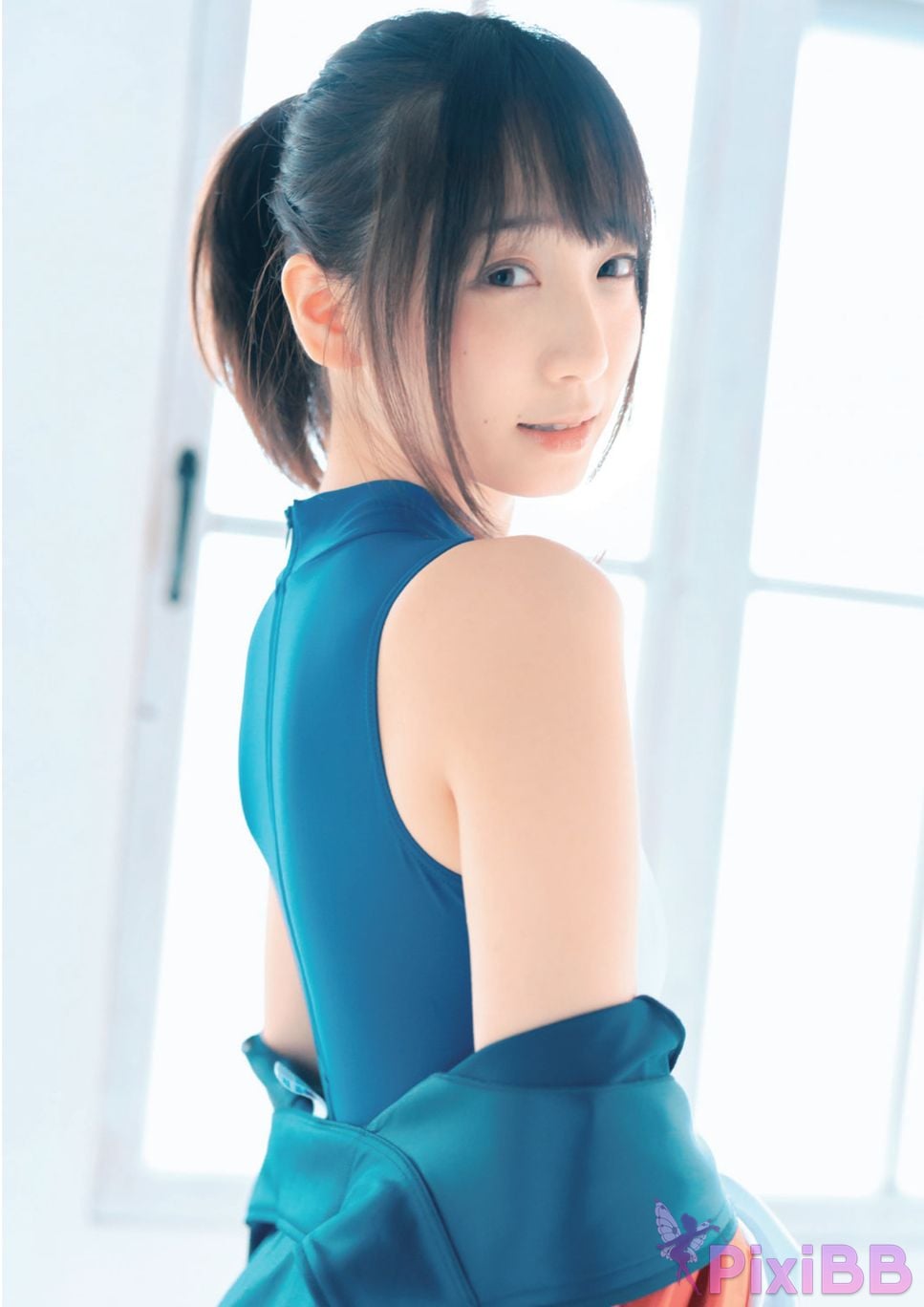 Japanese Idol Moe Iori Competitive swimsuit PixiBB.COM 067