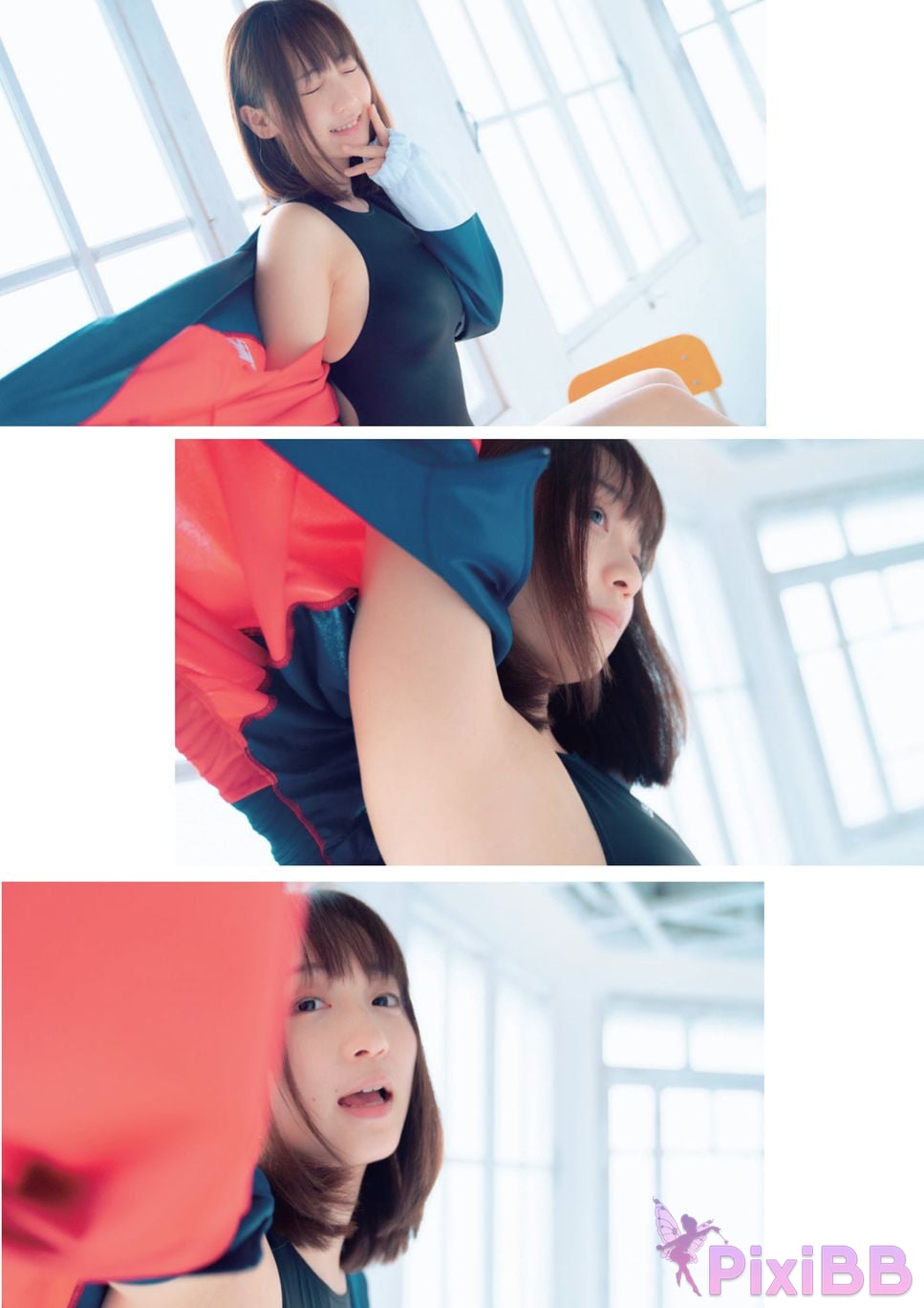 Japanese Idol Moe Iori Competitive swimsuit PixiBB.COM 069