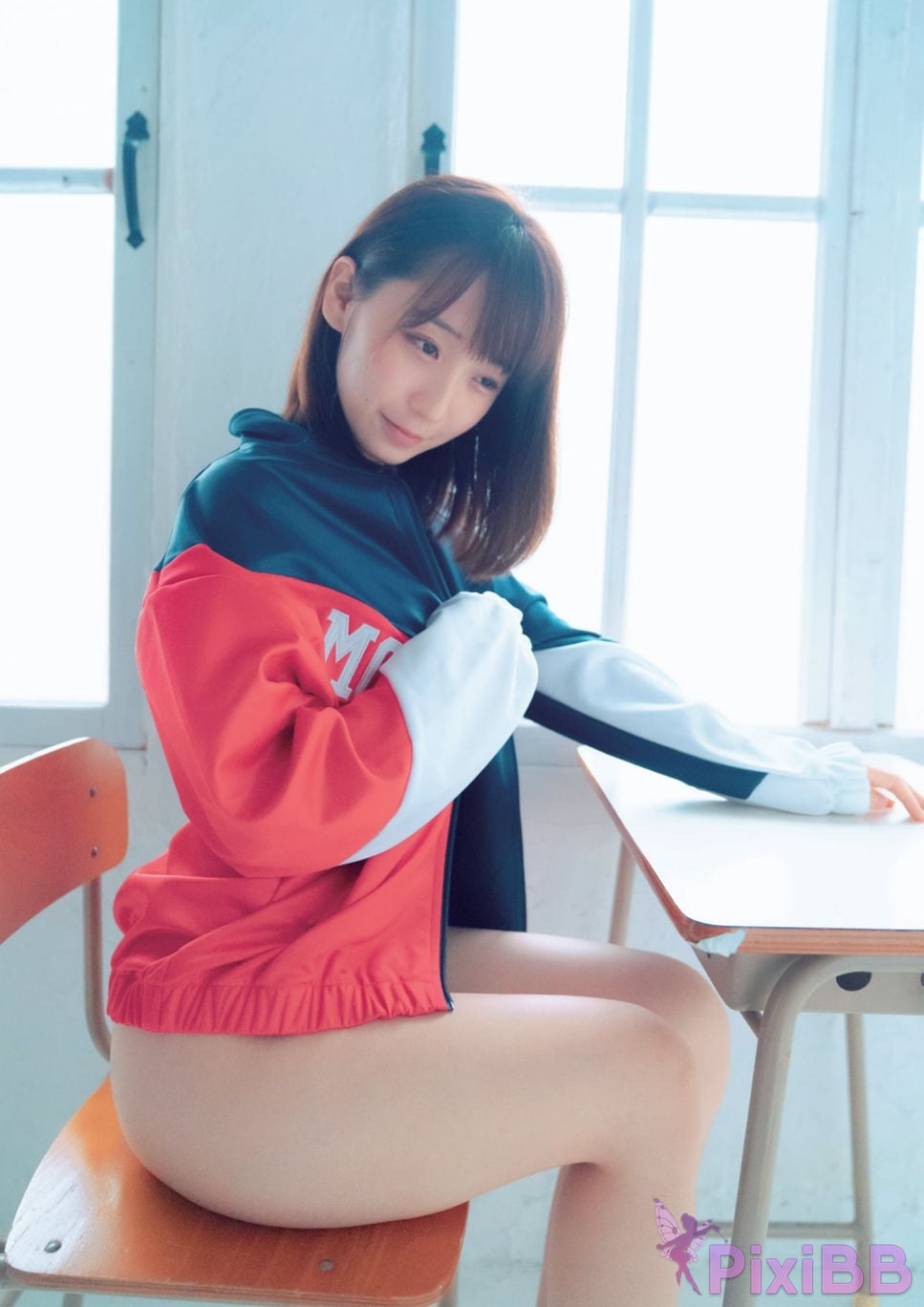 Japanese Idol Moe Iori Competitive swimsuit PixiBB.COM 072