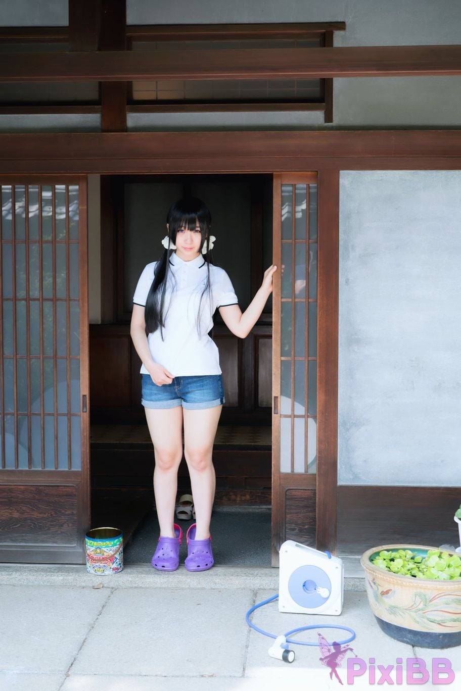 Japanese Idol Moe Iori Cosplay Ane Naru PixiBB.COM 016