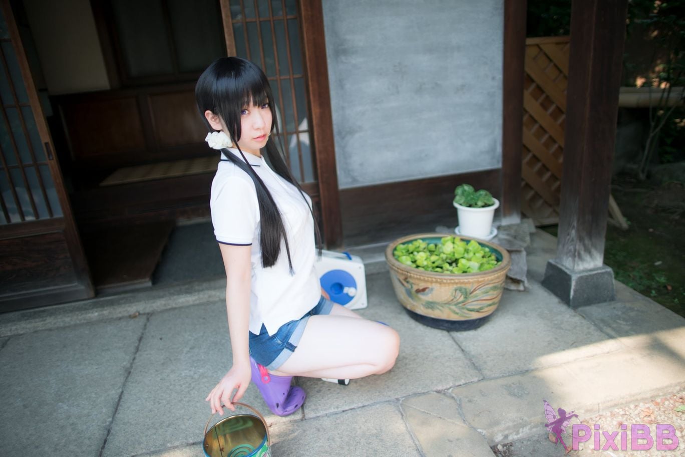 Japanese Idol Moe Iori Cosplay Ane Naru PixiBB.COM 035