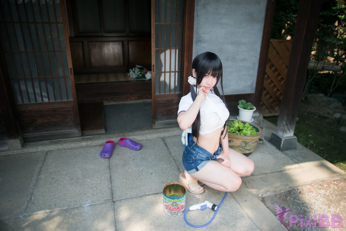Japanese Idol Moe Iori Cosplay Ane Naru PixiBB.COM 048
