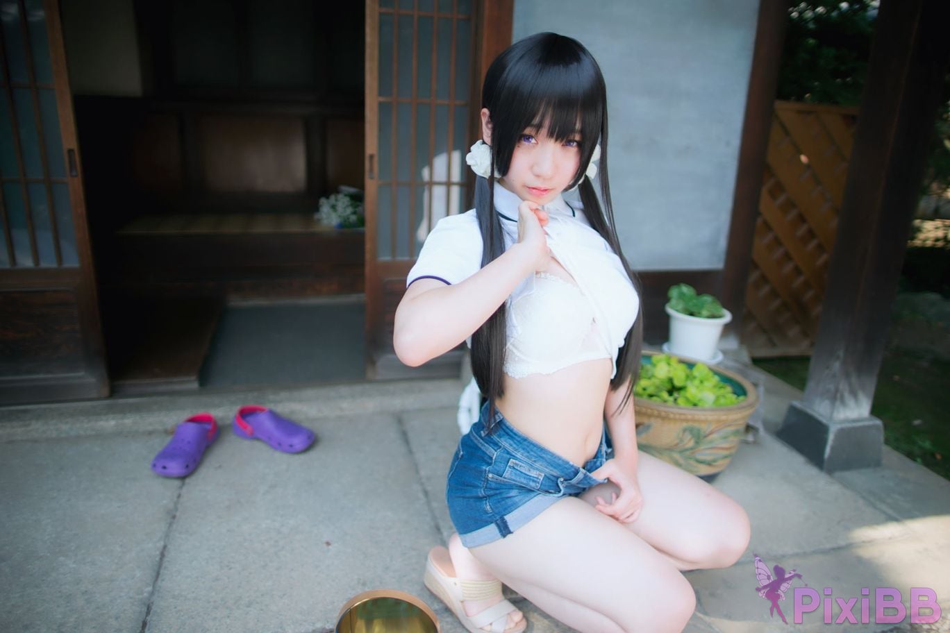 Japanese Idol Moe Iori Cosplay Ane Naru PixiBB.COM 051