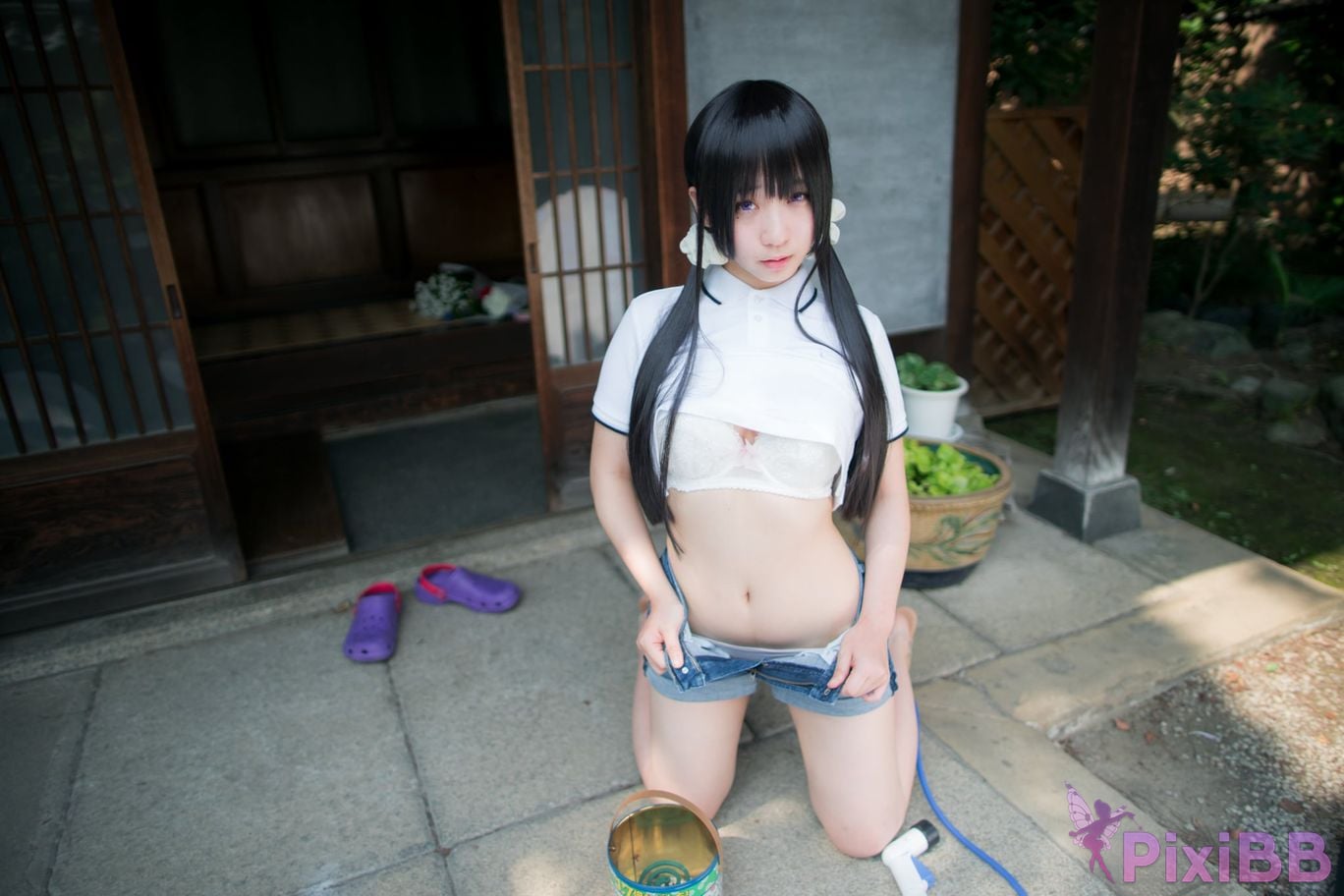 Japanese Idol Moe Iori Cosplay Ane Naru PixiBB.COM 056