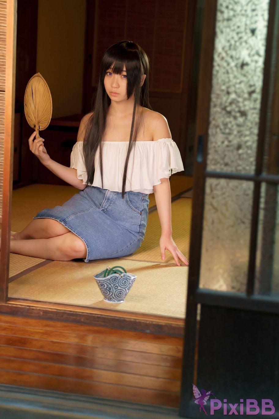 Japanese Idol Moe Iori Cosplay Ane Naru PixiBB.COM 407