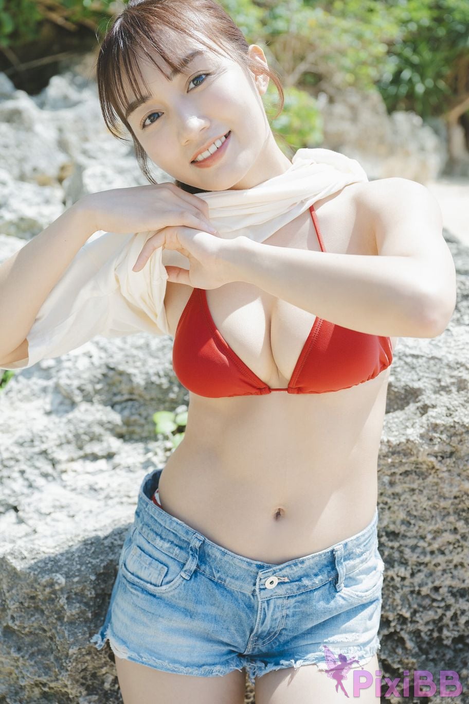Japanese Idol Hikari Kuroki Manga Action Digital Photo Collection Occasionally by the Sea PixiBB.COM 018