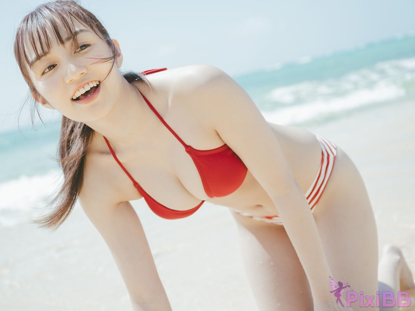 Japanese Idol Hikari Kuroki Manga Action Digital Photo Collection Occasionally by the Sea PixiBB.COM 031