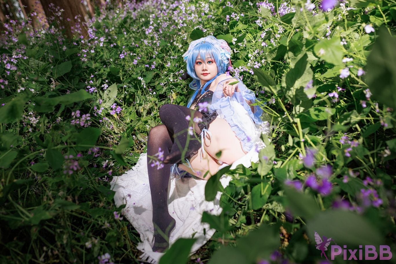 Cosplayer A Xuexue Sweet Maid PixiBB.COM 002
