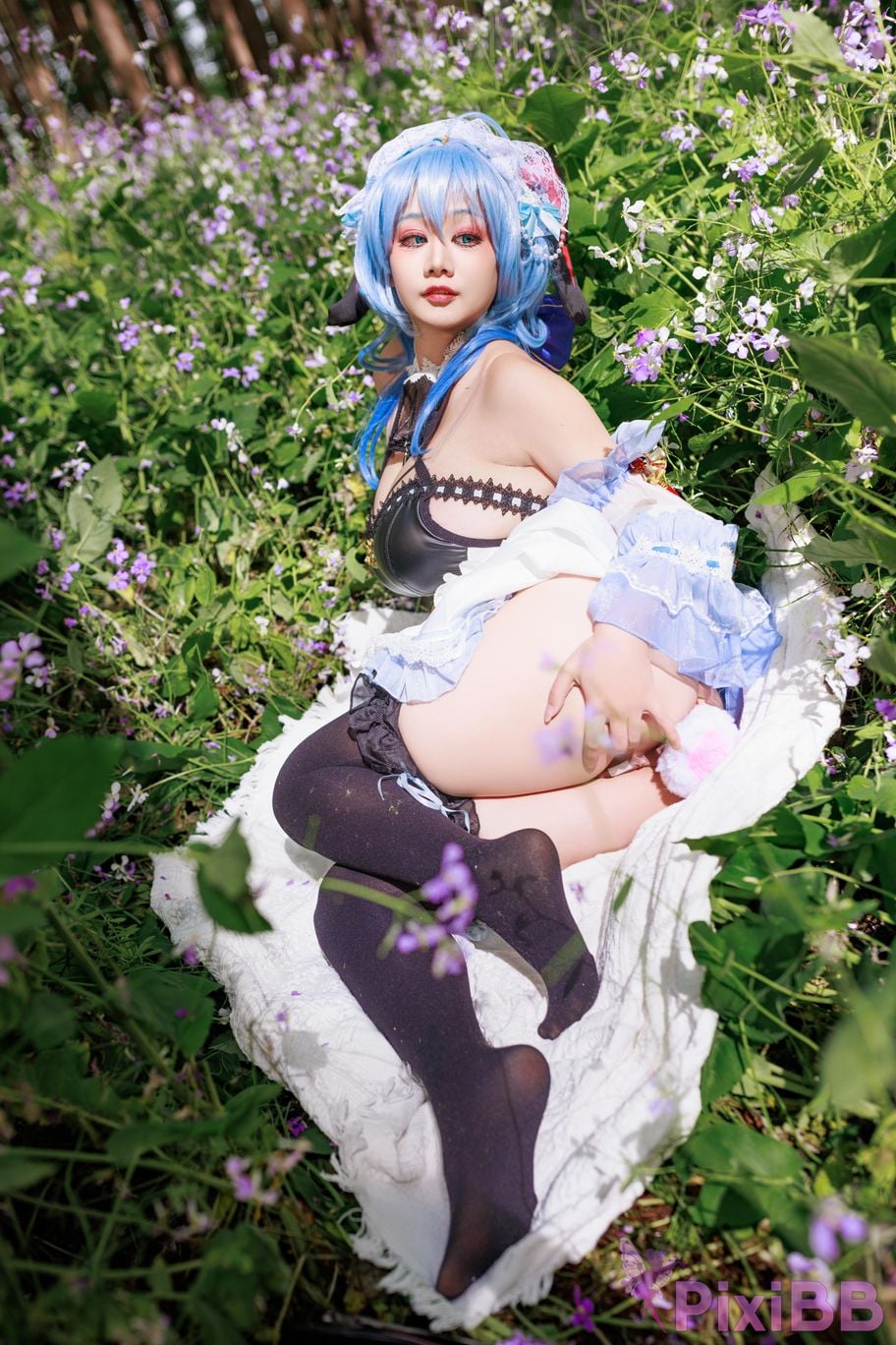 Cosplayer A Xuexue Sweet Maid PixiBB.COM 003