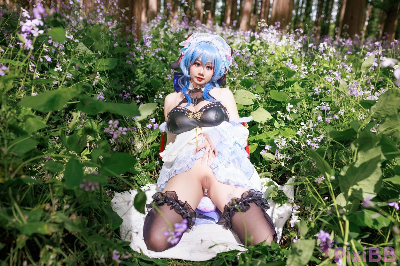 Cosplayer A Xuexue Sweet Maid PixiBB.COM 007