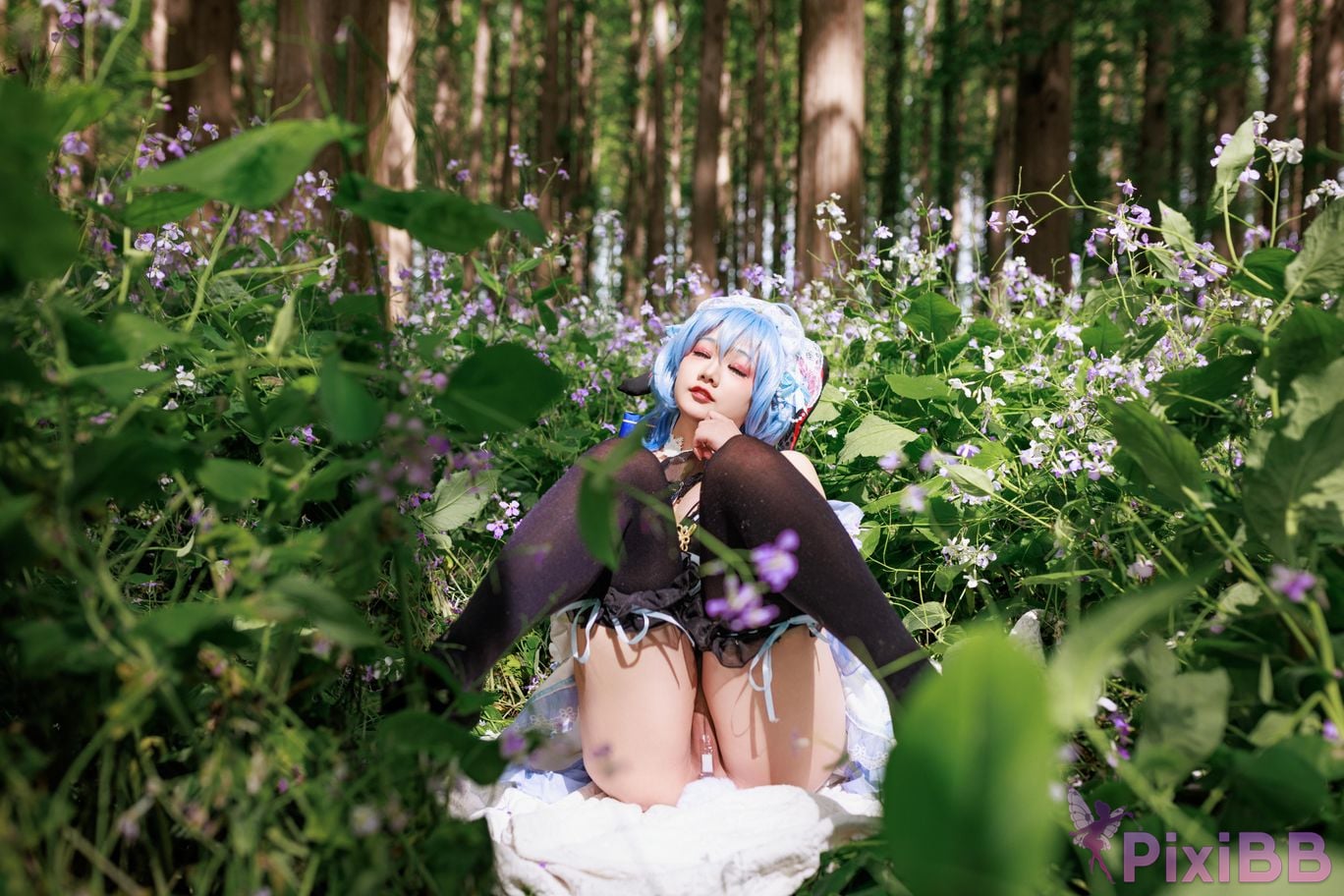 Cosplayer A Xuexue Sweet Maid PixiBB.COM 009
