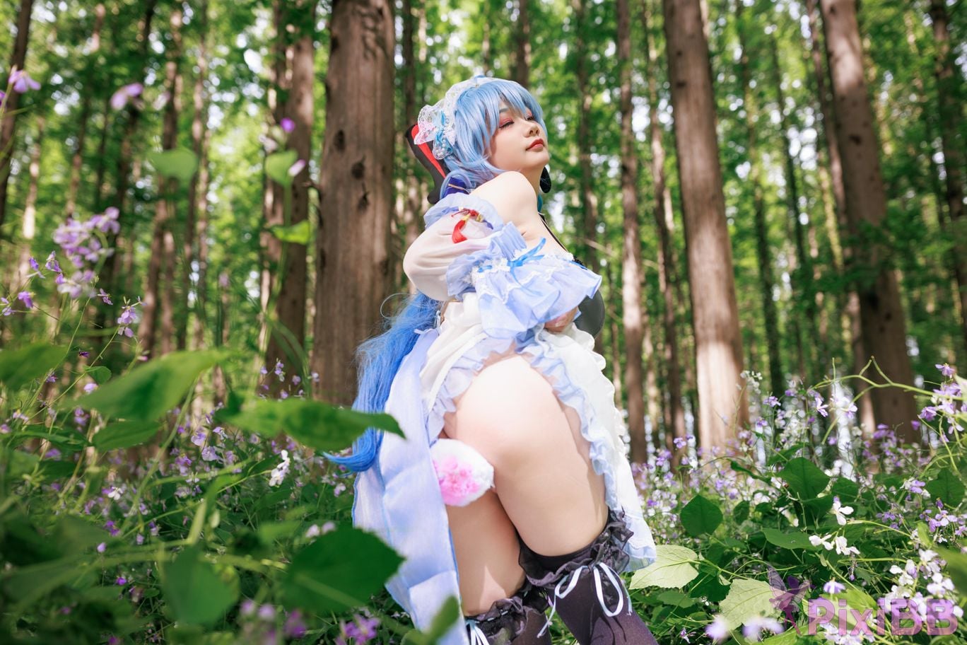 Cosplayer A Xuexue Sweet Maid PixiBB.COM 014