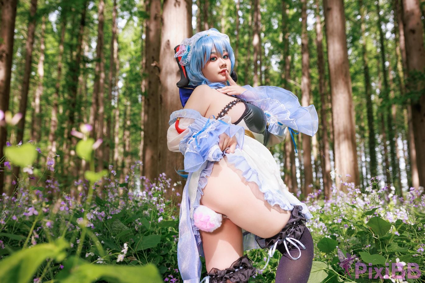 Cosplayer A Xuexue Sweet Maid PixiBB.COM 015