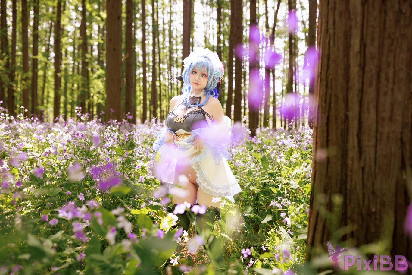 Cosplayer A Xuexue Sweet Maid PixiBB.COM 017