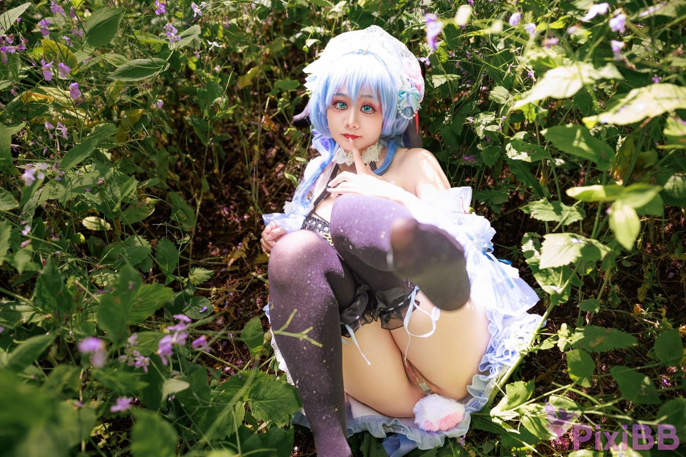 Cosplayer A Xuexue Sweet Maid PixiBB.COM 021