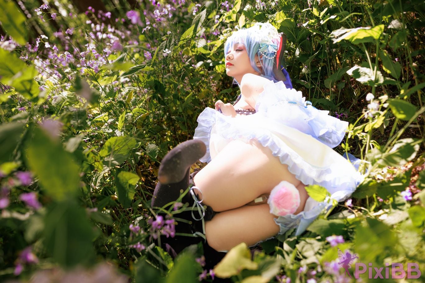 Cosplayer A Xuexue Sweet Maid PixiBB.COM 024